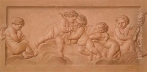 Eine Allegorie Der Musik by Piat Joseph Sauvage