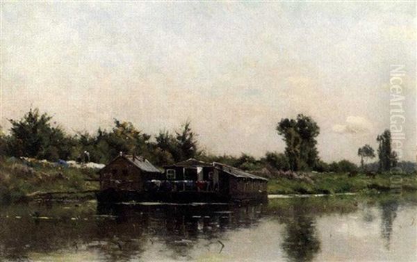 A Houseboat On A River - view 1