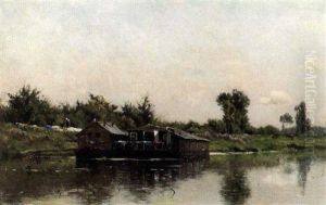 A Houseboat On A River A Houseboat On A River