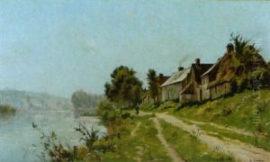 Sommerliche Flusslandschaft
