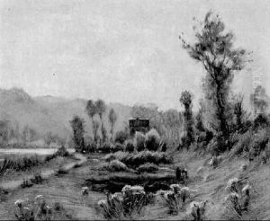 La Vieille Ecluse De Poses by Adrien Jacques Sauzay