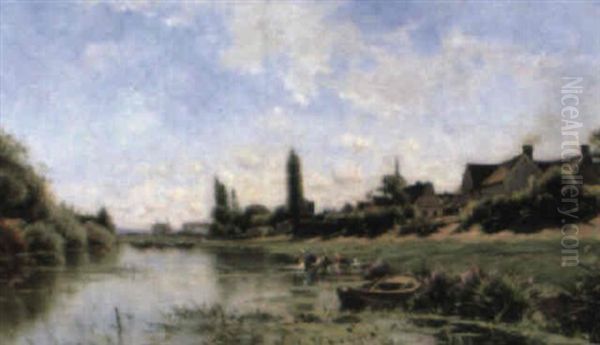 Washerwomen In A Landscape - view 1