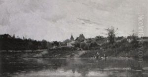 Lavandieres Aux Abords Du Village