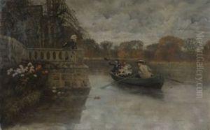 La Promenade En Barque by Jean David de Sauzea
