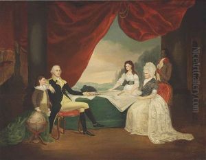 George Washington And Family by Edward Savage