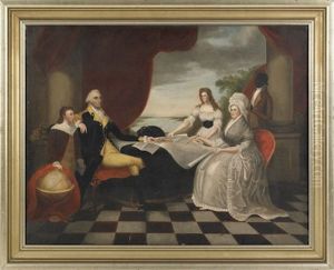 George Washington And His Family by Edward Savage