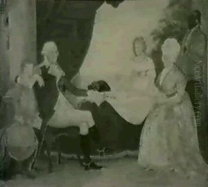 George Washington And His Family by Edward Savage