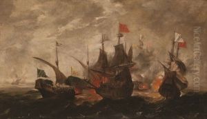 Le Bataille De Lepante by Hans Savery the Elder
