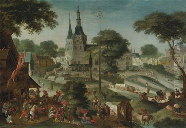 The Kermesse At Schellebelle - view 1