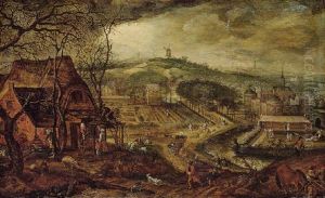 The Season Of Spring: A Panoramic Landscape With Winter Yielding To Summer