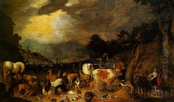The Animals Gathering Before Noah's Ark - view 1