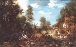 Paysage Biblique Avec L'histoire D'abel Et Cain by Hans Savery the Younger