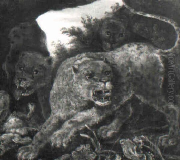 Leoparden Mit Beute - view 1