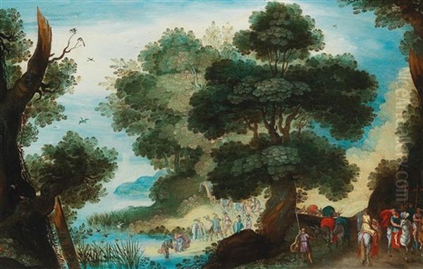 A Landscape With The Baptism Of Christ In The River Jordan - view 1