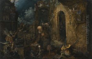 The Temptation Of Saint Anthony by Roelandt Savery