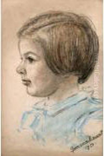 Portrait De Jeune Fille. - view 1