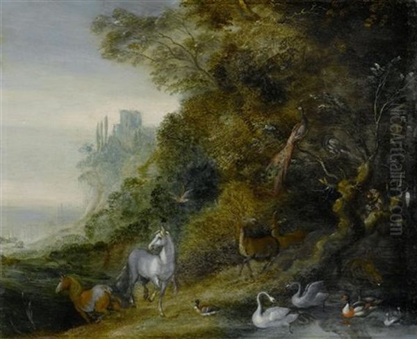 Paradiesische Tierlandschaften (pair) - view 1