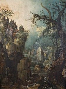 Ideal Landscape (+ Another; 2 Works) by Roelandt Savery