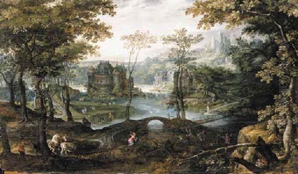 A Wooded River Landscape With Latona And The Frogs - view 1