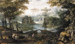 A Wooded River Landscape With Latona And The Frogs