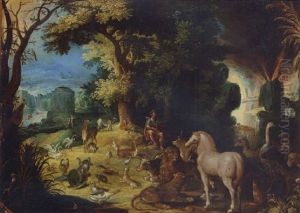 Orpheus Charming The Animals by Roelandt Savery