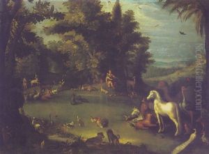 Orpheus Charming The Animals by Roelandt Savery