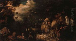 Orphee Charmant Les Animaux by Roelandt Savery