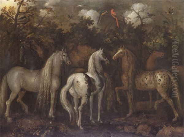 Six Horses In A Landscape - view 1