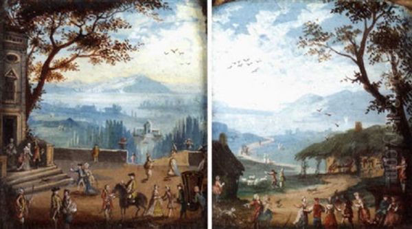 Figures Dancing In A Landscape - view 1
