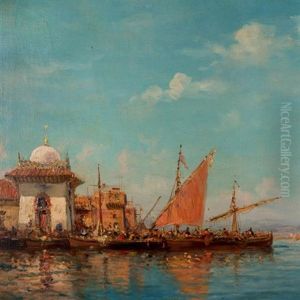 Vue D'un Port Oriental by Paul Savigny