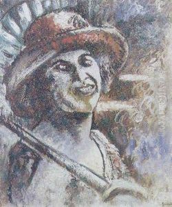 Le Dame Au Parasol by Alberto Savinio