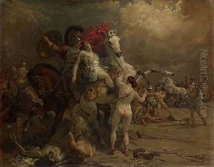 Wounded Amazon Camilla by Georgiy Konstantinovich Savitsky