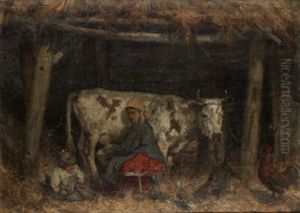 The Dairymaid by Konstantin Apollonovich Savitsky