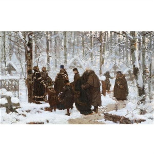 Study For Funeral Service On The Ninth Day At The Cemetery - view 1