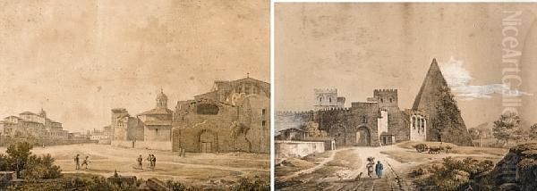 Vue D'une Partie Du Thermes De Diocletien Arome - view 1