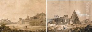Vue D'une Partie Du Thermes De Diocletien Arome