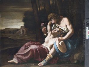 Angelica Und Medoro by Emilio Savonanzi