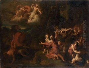 Apollon Et Diane Chatiant Les Enfants De Niobe