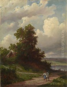 Road By The Volga River by Aleksei Kondratevich Savrasov