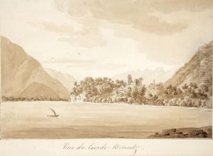 Vue Du Lac De Brientz (suisse) by Constant Florent F. Bourgeois Du Castelet