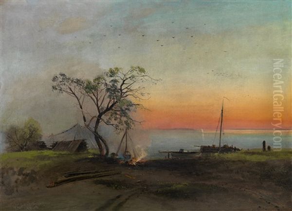 Fishermen On The Volga - view 1