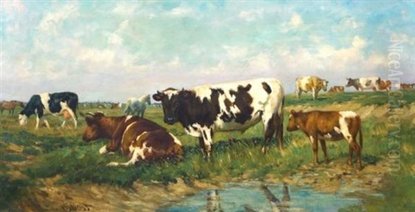 Cows In A Meadow - view 1