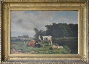 Vaches Dans Le Pre by Hendrik Savry