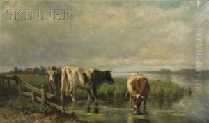Cattle Watering by Hendrik Savry