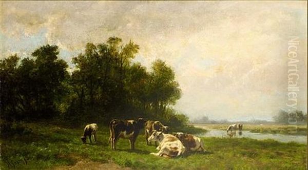 Cows In A Meadow - view 1