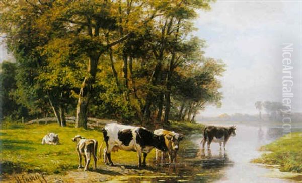 Watering Cows - view 1