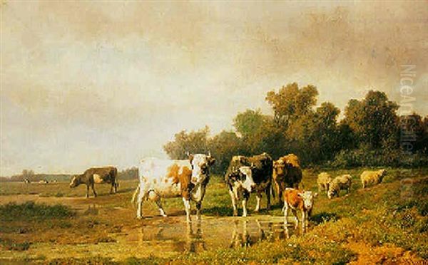 Cattle In A Landscape - view 1
