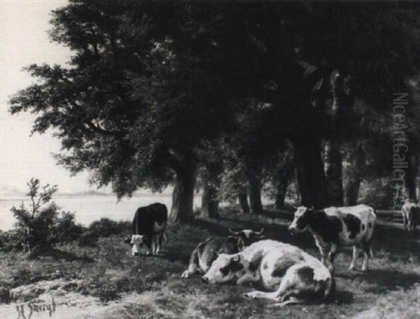 Landschap Met Koeien - view 1