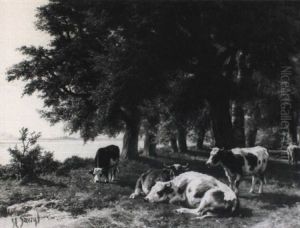 Landschap Met Koeien