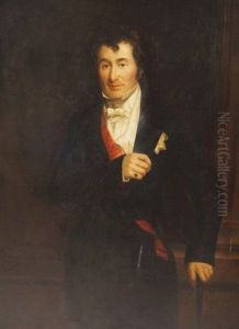 A Portrait Of Edward Law, 1st Earl Of Ellenborough (1790-1871) by Frederick Richard Say